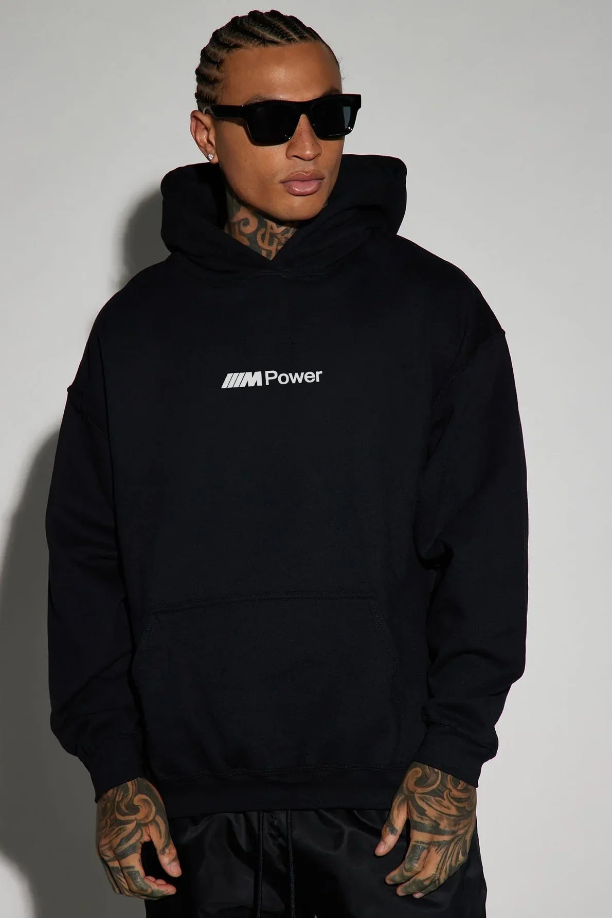 M8 Competition White Oversized Hoodie – 400 GSM Premium Streetwear | WesternVibe®