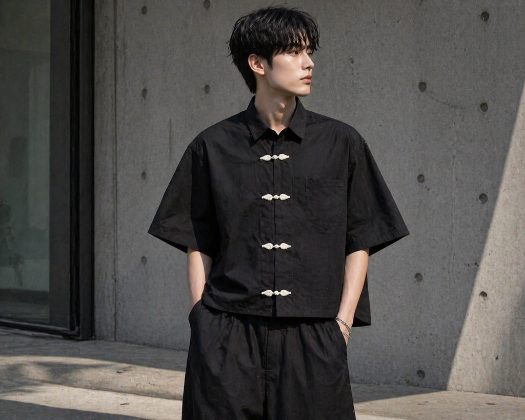 Seoul Shadow oversized unisex shirt minimalist urban fashion