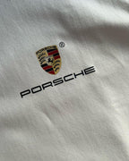Premium Cotton White Oversized T-Shirt Fabric Texture Close Up