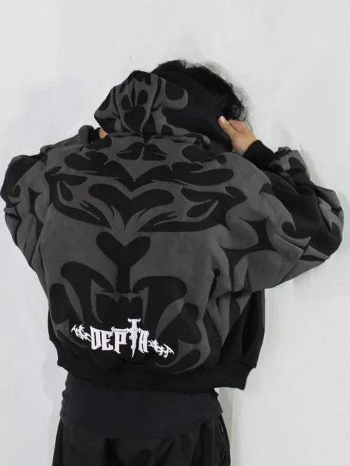 Tribal Shadow Delta Hoodie by WesternVibe