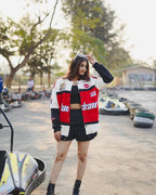 Black AIR F1 Racing Jacket by WesternVibe