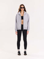 350 GSM Grey Reverse Zipper Hoodie | Premium Oversized Hoodie – Westernvibe
