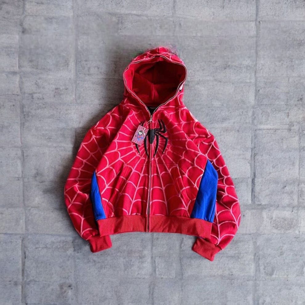 Spider Man Hoodie | Y2K Zip-Up Spidey Hoodie – Streetwear Jacket | Westernvibe