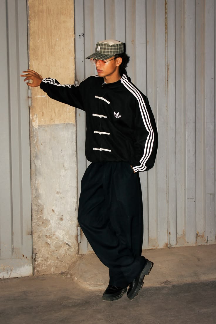 Oversized black suede CNY jacket for men and women
