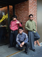 Oversized unisex CNY suede jacket