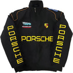 Porsche-Style Embroidered Motorsport Racing Jacket – Bold Design, Premium Comfort | WesternVibe®