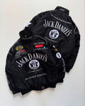 Jack Daniel graphic jacket back side DTF print detailed design